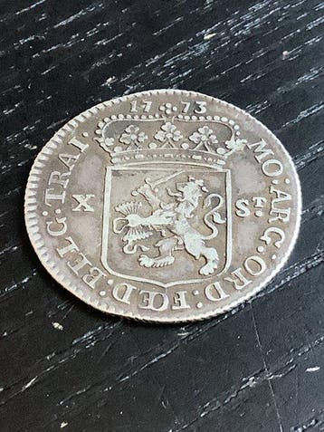 Nederland, Utrecht 10 Stuiver 1773 (Zonder minimumprijs), Timbres & Monnaies