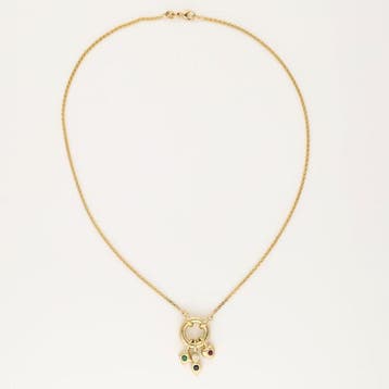 Collier avec pendentif - 14 carats Or jaune Diamant