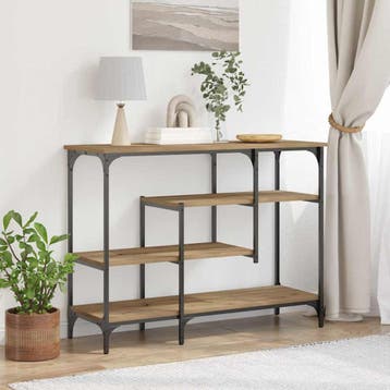 vidaXL Console Tafel artisanaal eikenkleurig 100 x 35 x 75, Verzenden, Nieuw