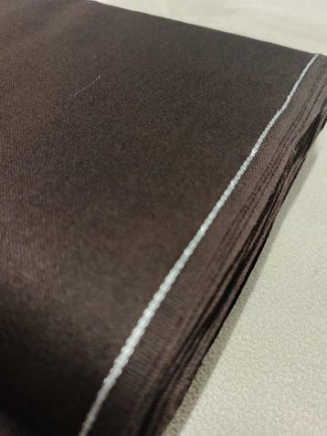 Magnifico cotone spesso, marrone scuro, vintage Fossati