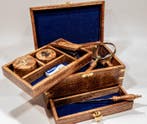 Sextant - Hout, Messing - maritimes umfangreiches exclusives