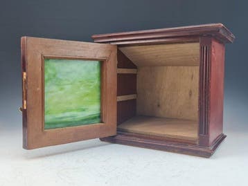 Armoire - Bois, Verre - Petit cabinet mural de style