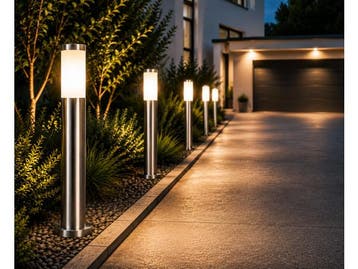 Veiling - 4 x Tuinsokkellamp voor Buiten – E27 – 800mm ?, Nieuw