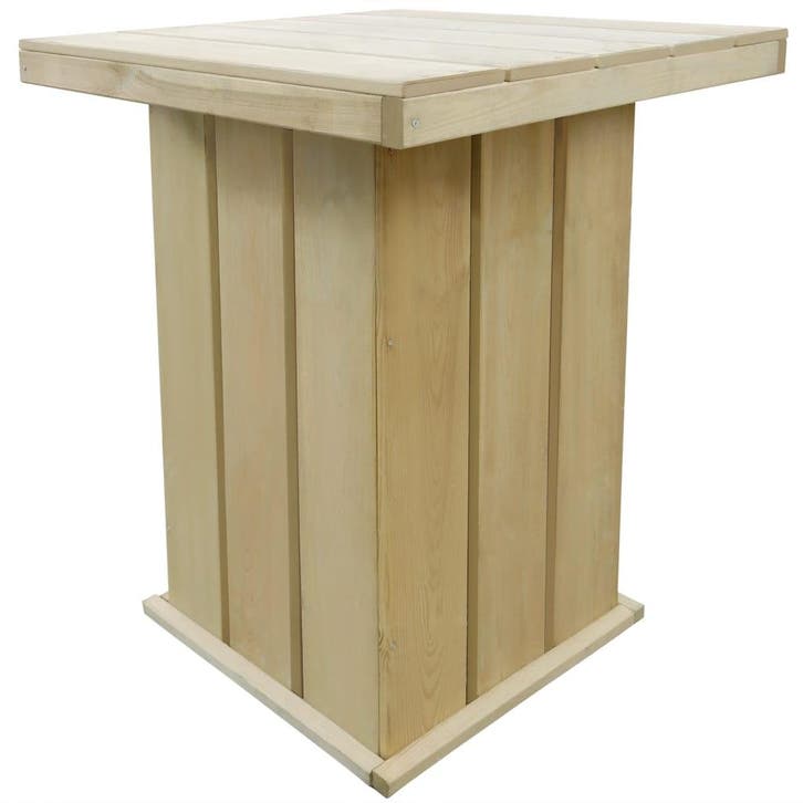 vidaXL Bartafel 75x75x110 cm geïmpregneerd grenenhout, Tuin en Terras, Tuintafels, Nieuw, Verzenden