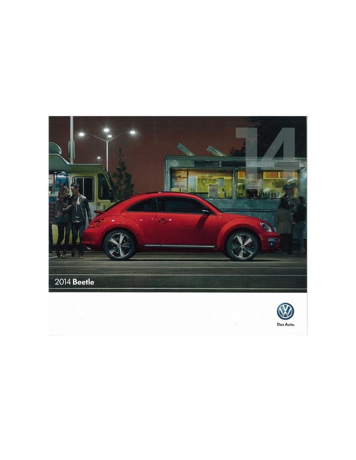 2014 VOLKSWAGEN BEETLE BROCHURE ENGELS USA, Livres, Autos | Brochures & Magazines
