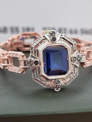 Zonder minimumprijs - Armband - 9 kt. Zilver, Roségoud, Nieuw