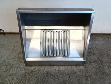 RVS Afzuigkap met 1 Filter – B100 x D86,5 x H60 cm, Nieuw in verpakking