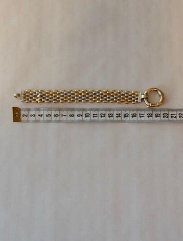 Armband - 14 karaat Geel goud - 14 karaat goud en diamanten, Nieuw