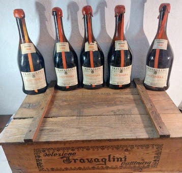1968 Travaglini Gattinara, Selezione - Piëmont - 5 Flessen