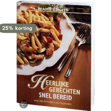 HEERLIJKE GERECHTEN SNEL BEREID 9789064074059, Verzenden, Reader's Digest