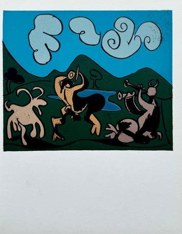Pablo Picasso (1881-1973) - Faunes et chèvre, Antiek en Kunst