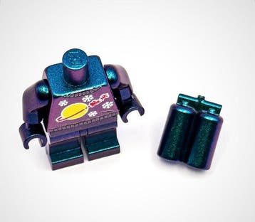 Lego Minifiguur - Classic Space - Chrome Iridescent Plated, Nieuw