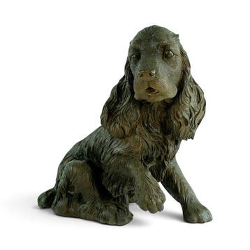 Sculpture, Magnificent Cocker Spaniel Dog - 32 cm - 7.3 kg -