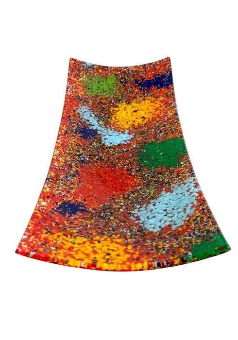 Schotel - Muranoglas - Piatto Rosso 41cm, Antiek en Kunst, Antiek | Glaswerk en Kristal