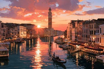 Iconica - Venice: Sunset Symphony on the Grand Canal -