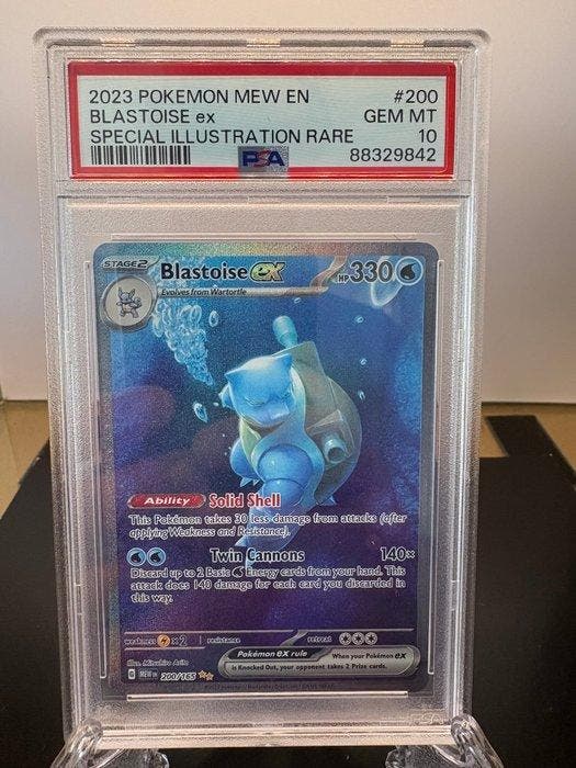 Pokémon - 1 Graded card - Blastoise #200 Foil - PSA 10 -, Hobby en Vrije tijd, Verzamelkaartspellen | Pokémon
