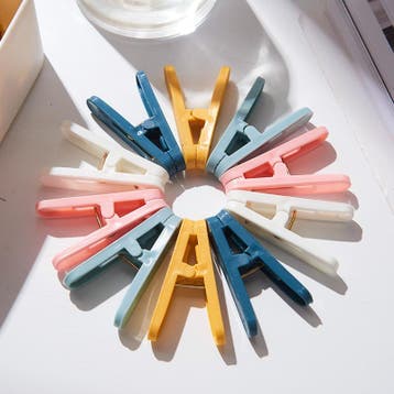 50 Wasknijpers Kleurenmix Plastic, Verzenden, Nieuw