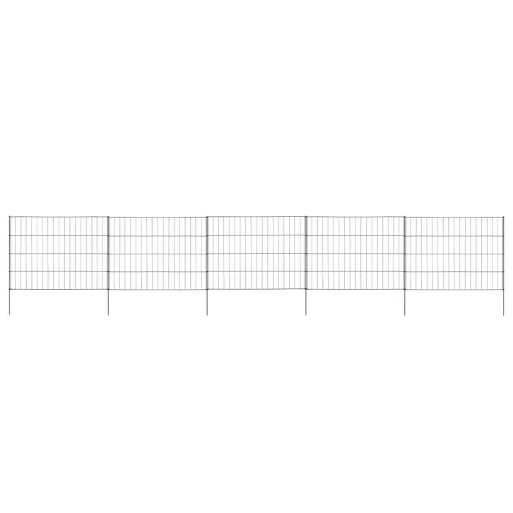 vidaXL Schuttingset 115x79 cm groen, Tuin en Terras, Tuinhekken en Hekwerk, Nieuw, Verzenden