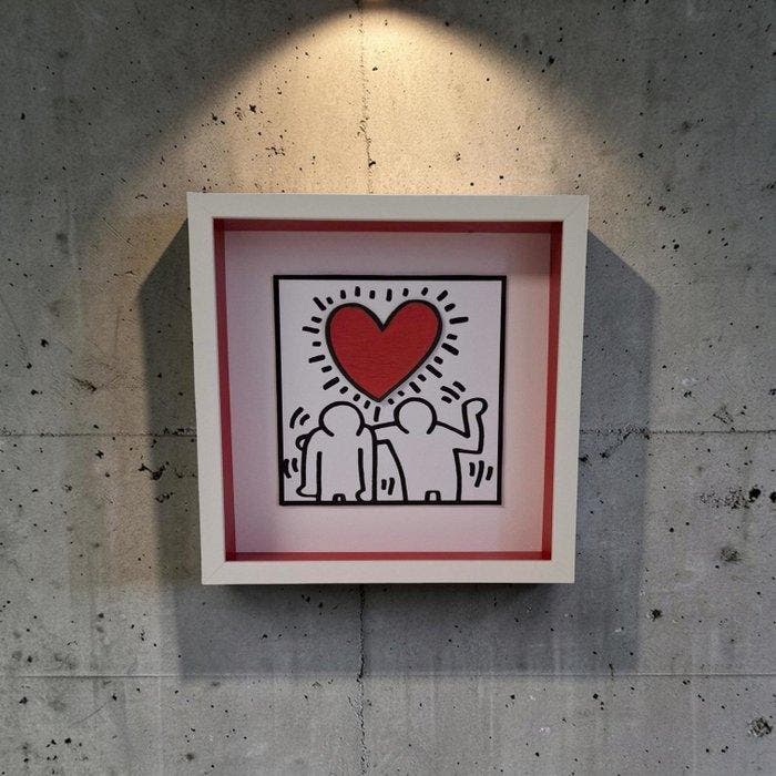 Baylee - Keith Haring 3D, Antiek en Kunst, Kunst | Schilderijen | Modern