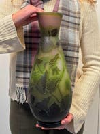 Établissements Gallé, Emile Gallé - Vase - Verre - H. 40 cm, Antiek en Kunst