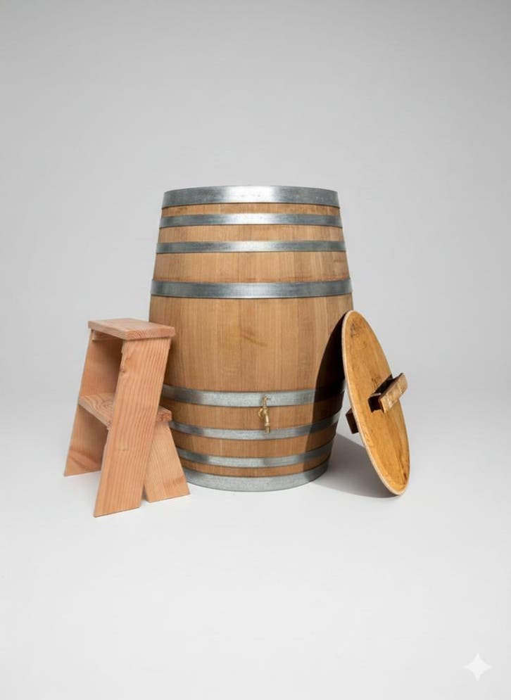 Luxe Eikenhouten IJsbad (300L) – Complete Wellness Set!, Tuin en Terras, Bubbelbaden en Hottubs, Vast, Nieuw, Ophalen of Verzenden