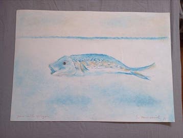 Giovanni Omiccioli (1901-1975) - Pesce nelle spiagge