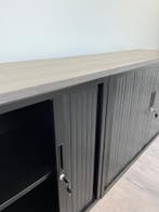 Lage zwarte roldeurkast/archiefkast - 80/120/45 cm - nieuw, 100 tot 150 cm, Verzenden, Nieuw, Minder dan 100 cm