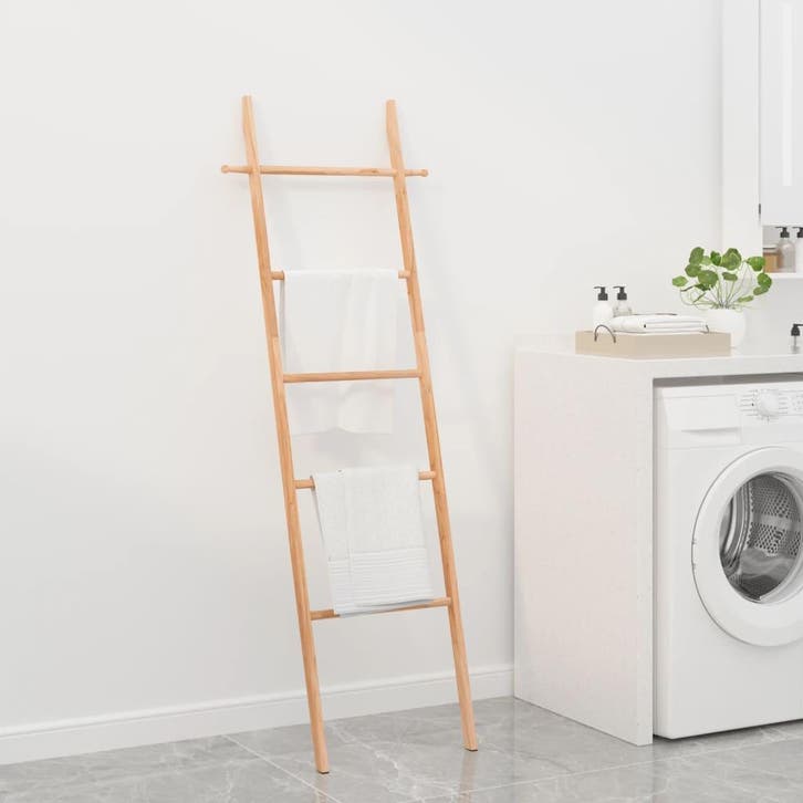 vidaXL Handdoekenladder 170 cm massief walnotenhout, Doe-het-zelf en Bouw, Gereedschap | Handgereedschap, Nieuw, Verzenden