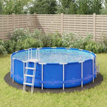 vidaXL Zwembadgrondzeil Ø428 cm polyester geotextiel, Verzenden