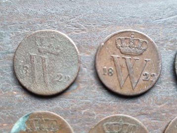 Pays-Bas. Willem III. 1/2 Cent 23 halve centen willem 1 en 3, Postzegels en Munten, Munten | Nederland
