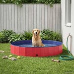 vidaXL Honden zwembad Rood Ø200 x 30 cm Dik PVC, Verzenden, Nieuw