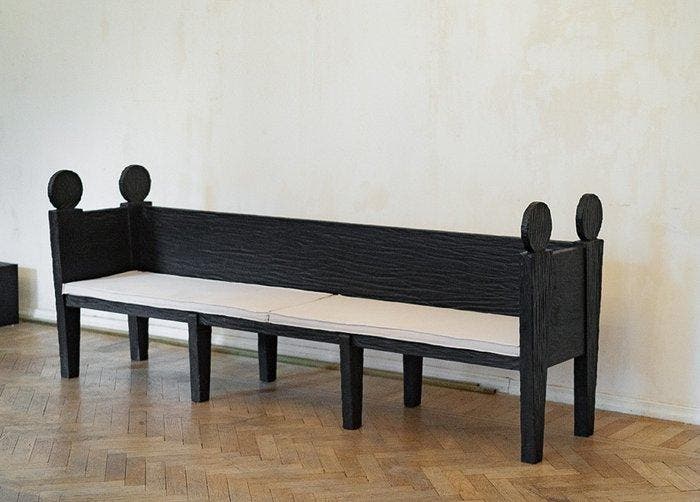 Rooms Studio - Bank - Eik - Lovers sofa, Antiquités & Art, Art | Objets design
