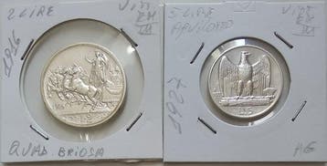 Italië. N. 300 Monete R. It. di cui N. 2 Monete in Argento e