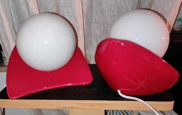 Tafellamp (2) - Opaline glas