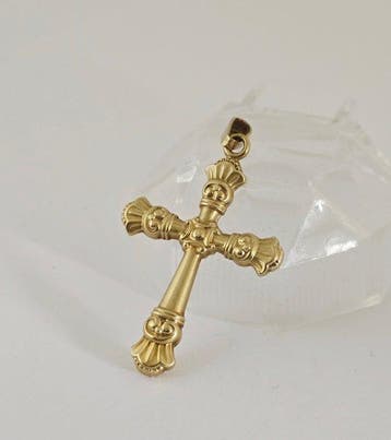 Sans prix de réserve - Pendentif en forme de croix - 14