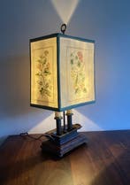 Lampe bouillotte - Bois, Parchemin, Cuivre - Avec capuche à