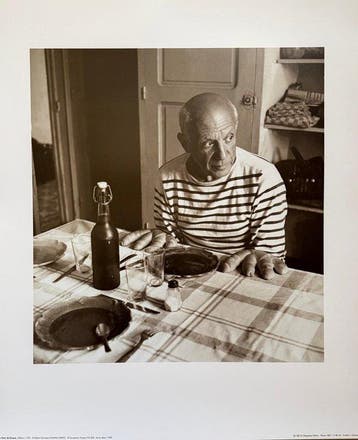 Robert Doisneau - “Les Pains de Picasso, 1952”. - 60 x 50