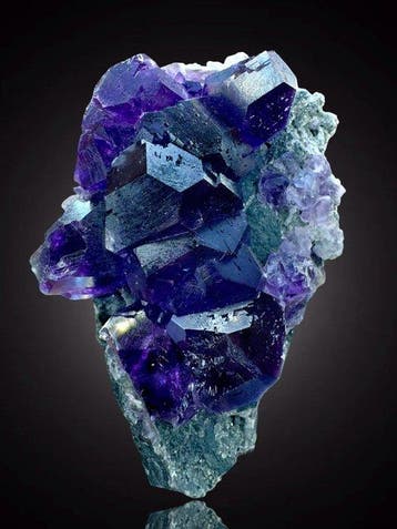 Splendides octaèdres en fluorite violette incroyables, Collections