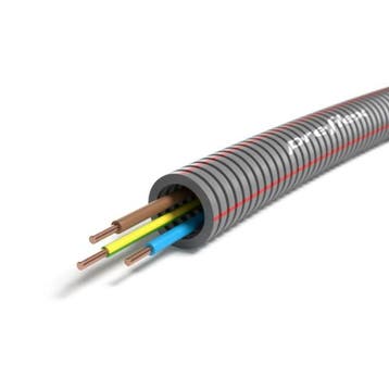 Preflex voorbedrade buis 16mm + VOB 3G2,5mm² rol 100m, Ophalen of Verzenden