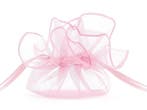 Organza Zakjes Roze 25cm 10st, Hobby en Vrije tijd, Verzenden, Nieuw