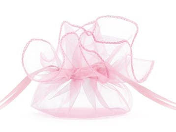Organza Zakjes Roze 25cm 10st, Hobby en Vrije tijd, Verzenden, Nieuw