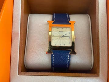 Hermès Heure H Dameshorloge (Goud/Gilded) (T.e.m. 20/08), Zo goed als nieuw, Polshorloge, Overige merken