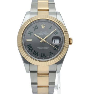 Rolex - Datejust II Mens Watch Oyster Slate Roman -, Nieuw