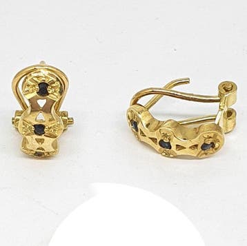 Ensemble de bijoux 2 pièces - 18 carats Or jaune - 0.06ct., Bijoux, Sacs & Beauté, Bijoux anciens