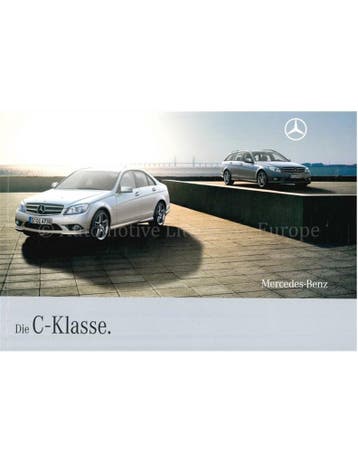 2009 MERCEDES BENZ C KLASSE SEDAN | ESTATE BROCHURE DUITS, Nieuw