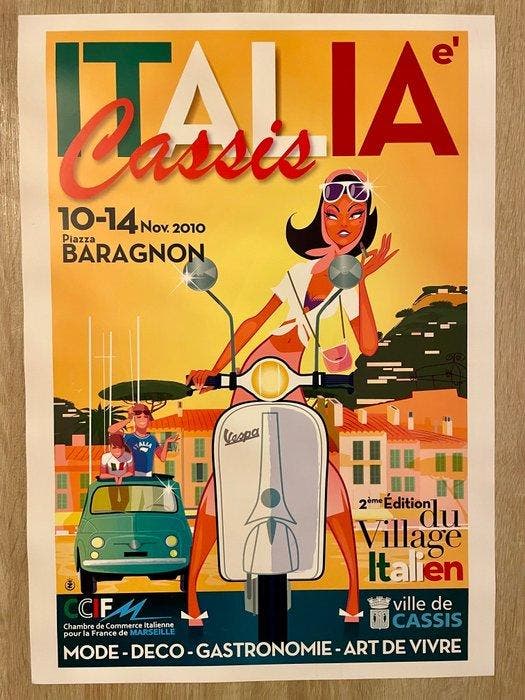 Monsieur Z - Portofino - Viva La Vespa - Année 2010, Antiquités & Art, Art | Dessins & Photographie