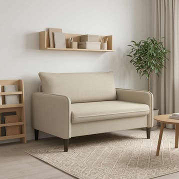 vidaXL XXL fauteuil Beige fluweel, Verzenden