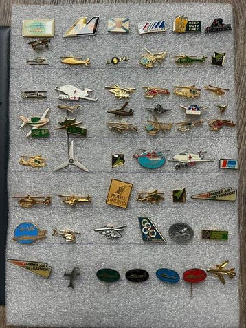 Collectie van memorabilia - Speldjes en pins Luchtvaart,