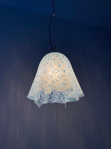 La Murrina - Lustre - Mouchoir macramé - Verre de Murano, Antiquités & Art