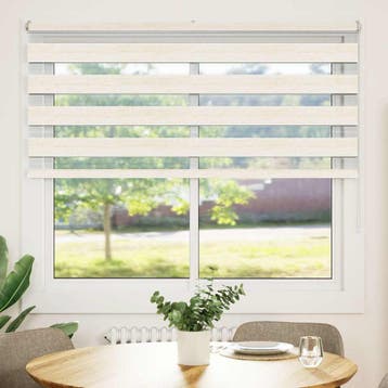 vidaXL Zebra rolgordijn 155x150 cm stofbreedte 150,9cm, Verzenden, Nieuw